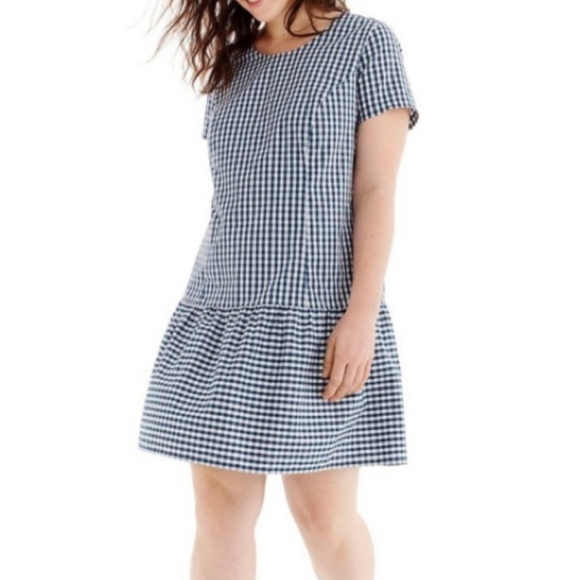 princess polly baby blue dress Kennedy Smock Mini Dress - Blue Gingham